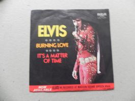 Single US Rock`n`Roll Rock Sänger Elvis Presley Burning Love